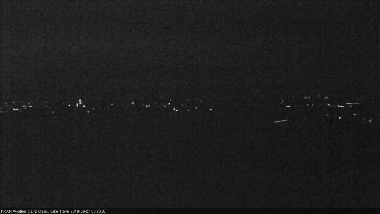 Lake Travis webcam, September 26, 2018 11:25 PM CT