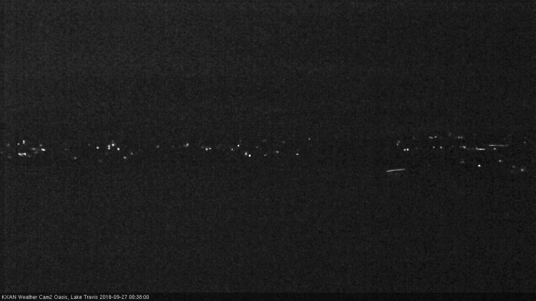 Lake Travis webcam, September 26, 2018 11:40 PM CT