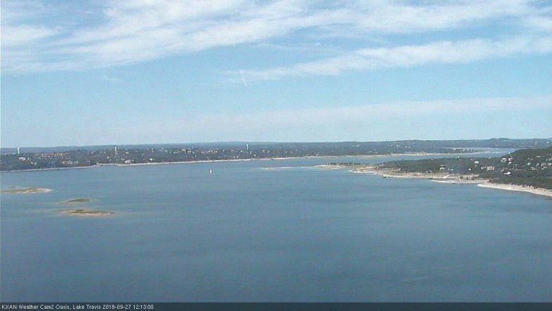 Lake Travis webcam, September 27, 2018 11:15 AM CT