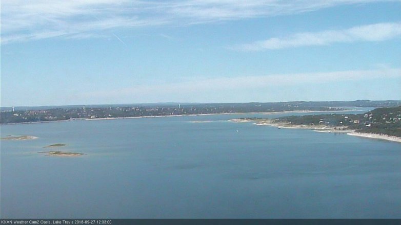 Lake Travis webcam, September 27, 2018 11:35 AM CT