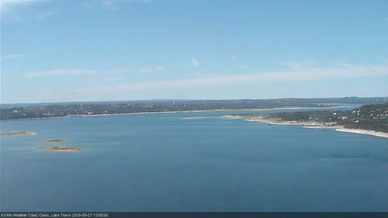 Lake Travis webcam, September 27, 2018 12:10 PM CT
