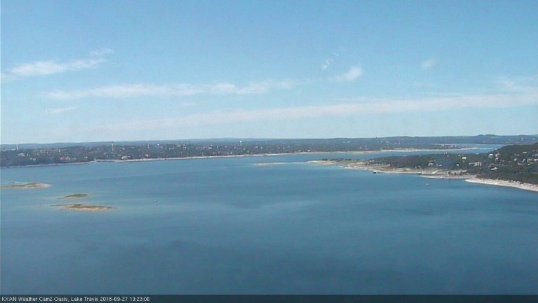 Lake Travis webcam, September 27, 2018 12:25 PM CT