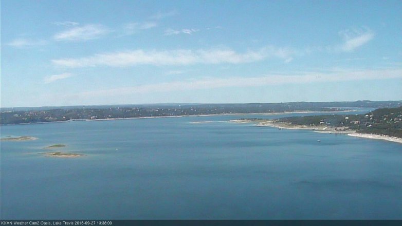 Lake Travis webcam, September 27, 2018 12:40 PM CT