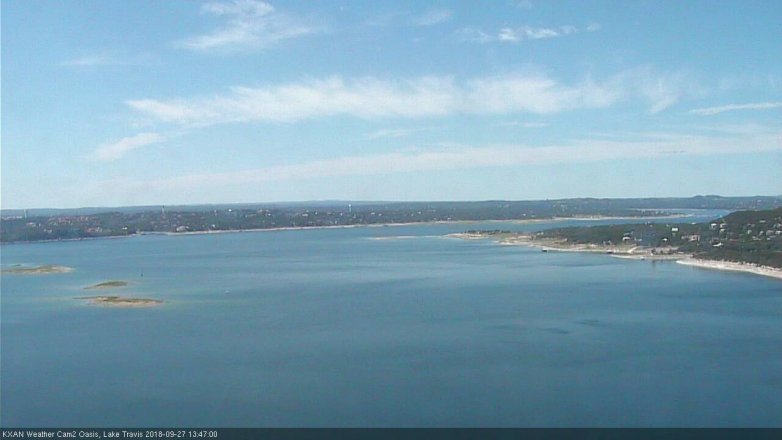 Lake Travis webcam, September 27, 2018 12:50 PM CT