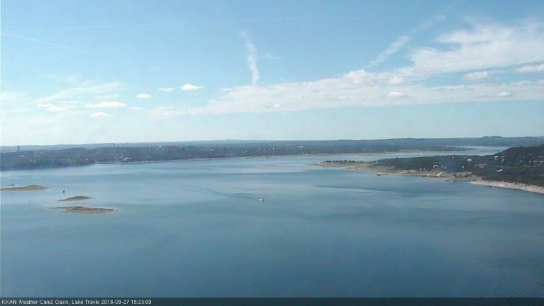 Lake Travis webcam, September 27, 2018 2:25 PM CT
