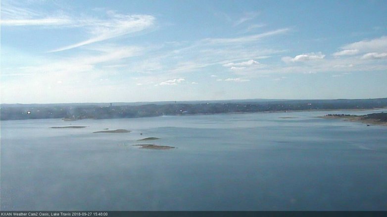 Lake Travis webcam, September 27, 2018 2:50 PM CT