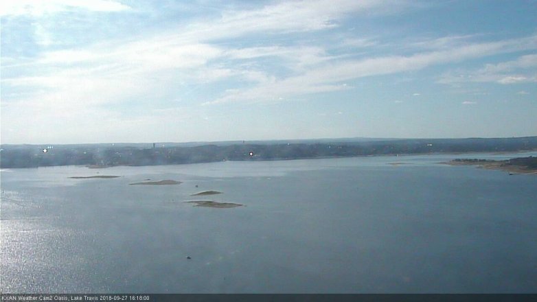 Lake Travis webcam, September 27, 2018 3:20 PM CT