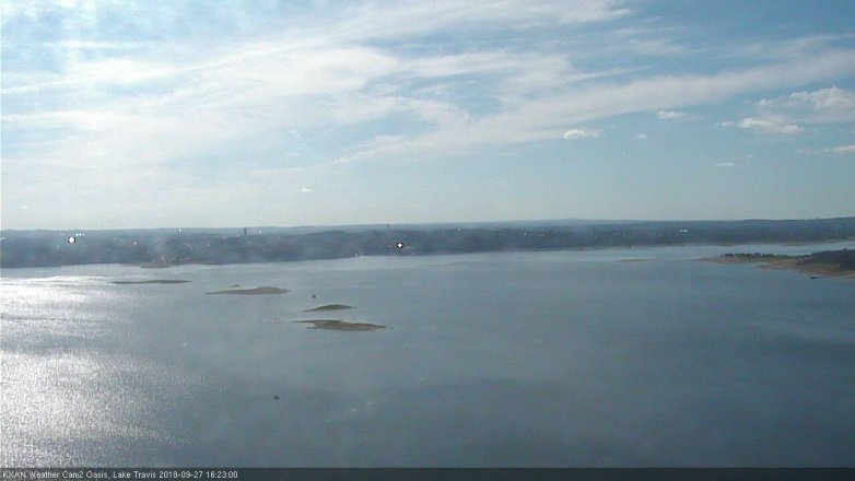 Lake Travis webcam, September 27, 2018 3:25 PM CT