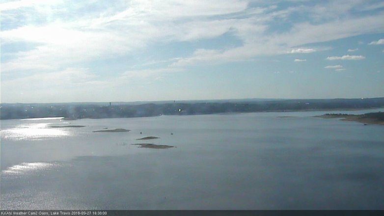 Lake Travis webcam, September 27, 2018 3:40 PM CT