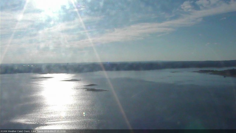 Lake Travis webcam, September 27, 2018 4:20 PM CT