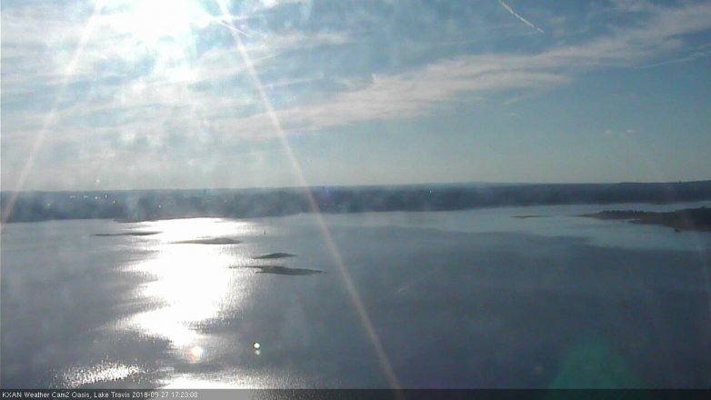 Lake Travis webcam, September 27, 2018 4:25 PM CT