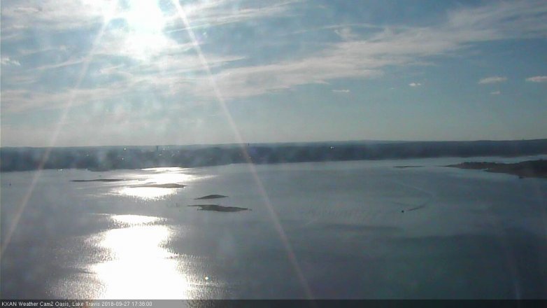 Lake Travis webcam, September 27, 2018 4:40 PM CT
