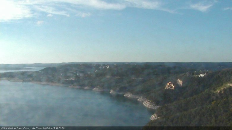 Lake Travis webcam, September 27, 2018 5:05 PM CT