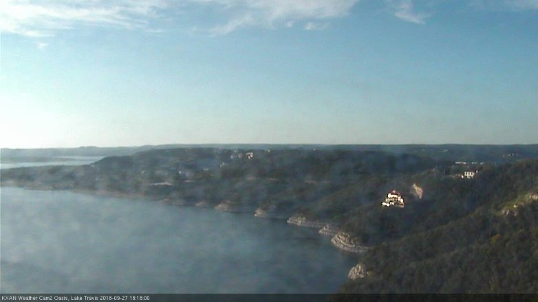 Lake Travis webcam, September 27, 2018 5:20 PM CT