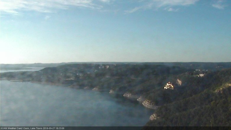 Lake Travis webcam, September 27, 2018 5:25 PM CT