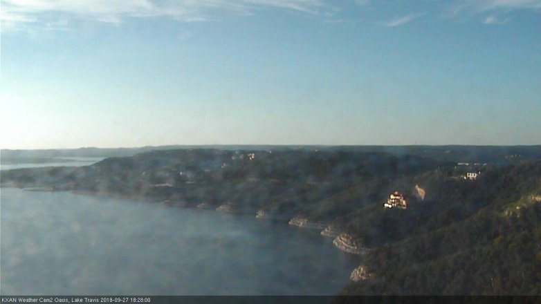 Lake Travis webcam, September 27, 2018 5:30 PM CT