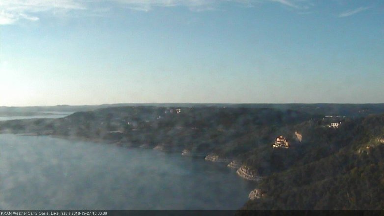 Lake Travis webcam, September 27, 2018 5:35 PM CT