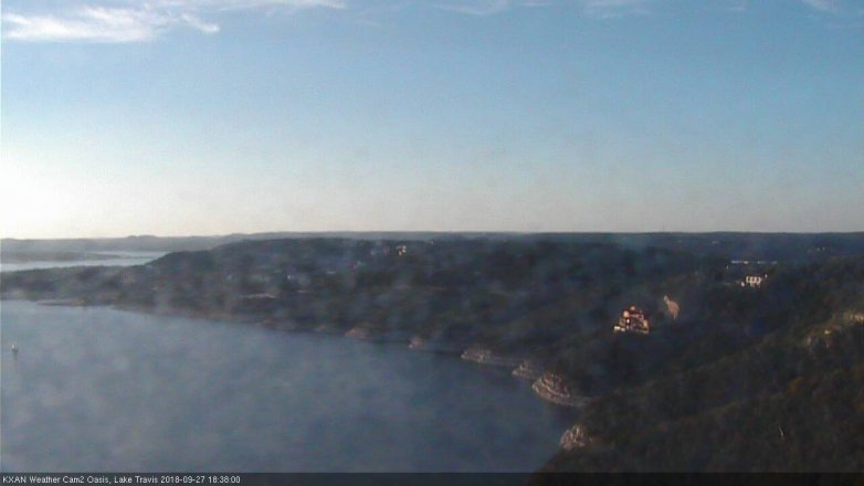 Lake Travis webcam, September 27, 2018 5:40 PM CT