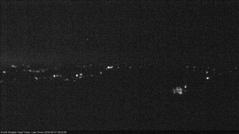 Lake Travis webcam, September 27, 2018 7:25 PM CT