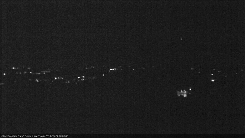 Lake Travis webcam, September 27, 2018 7:35 PM CT