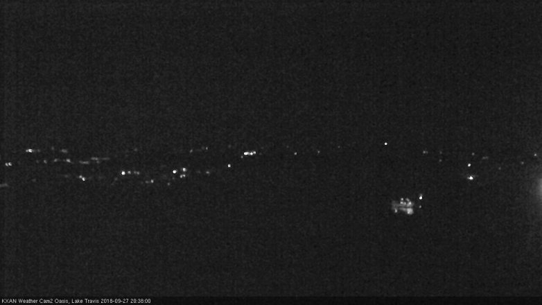 Lake Travis webcam, September 27, 2018 7:40 PM CT