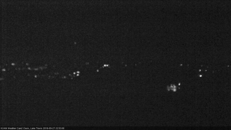 Lake Travis webcam, September 27, 2018 9:55 PM CT