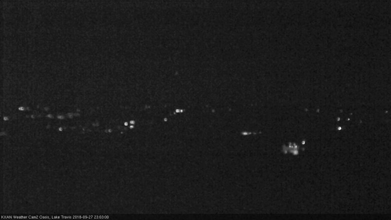 Lake Travis webcam, September 27, 2018 10:05 PM CT
