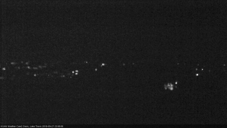 Lake Travis webcam, September 27, 2018 10:10 PM CT