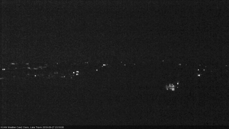 Lake Travis webcam, September 27, 2018 10:20 PM CT