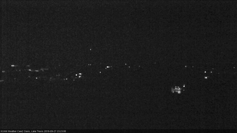Lake Travis webcam, September 27, 2018 10:25 PM CT
