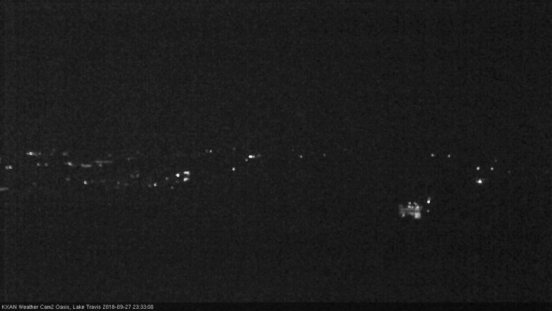 Lake Travis webcam, September 27, 2018 10:35 PM CT