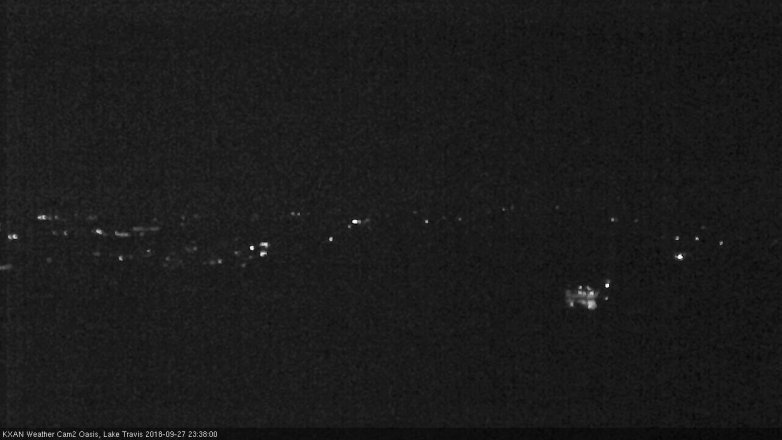 Lake Travis webcam, September 27, 2018 10:40 PM CT
