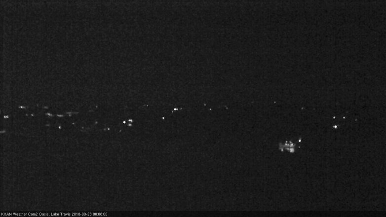 Lake Travis webcam, September 27, 2018 11:10 PM CT