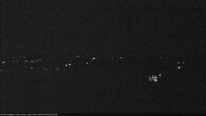 Lake Travis webcam, September 27, 2018 11:35 PM CT