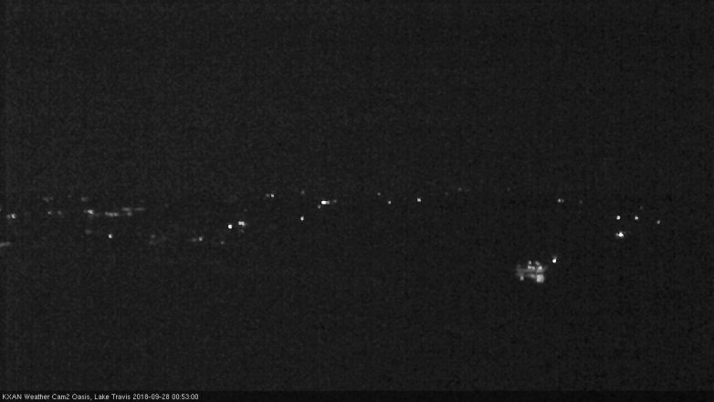 Lake Travis webcam, September 27, 2018 11:55 PM CT