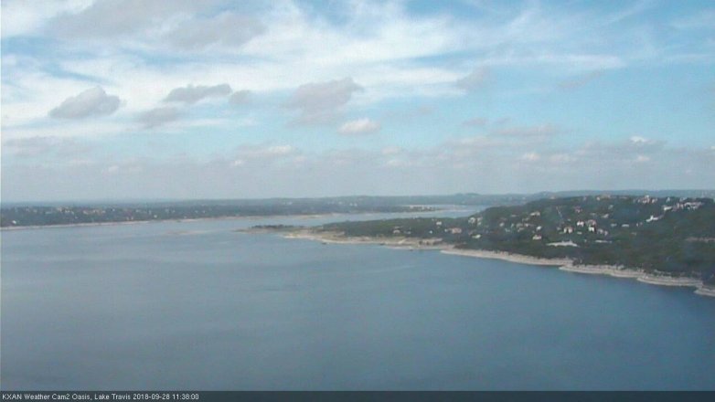 Lake Travis webcam, September 28, 2018 10:40 AM CT