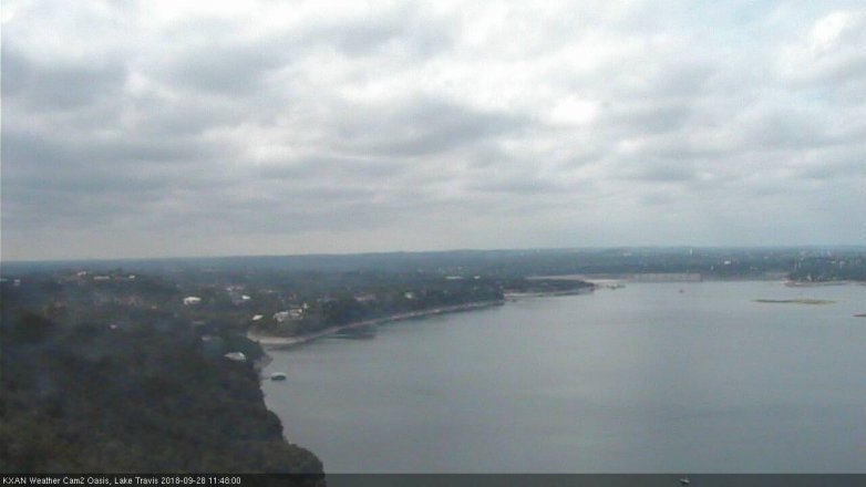 Lake Travis webcam, September 28, 2018 10:50 AM CT