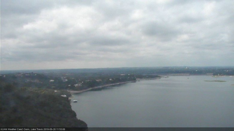 Lake Travis webcam, September 28, 2018 10:55 AM CT