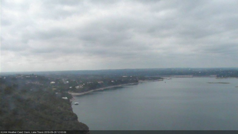 Lake Travis webcam, September 28, 2018 11:05 AM CT