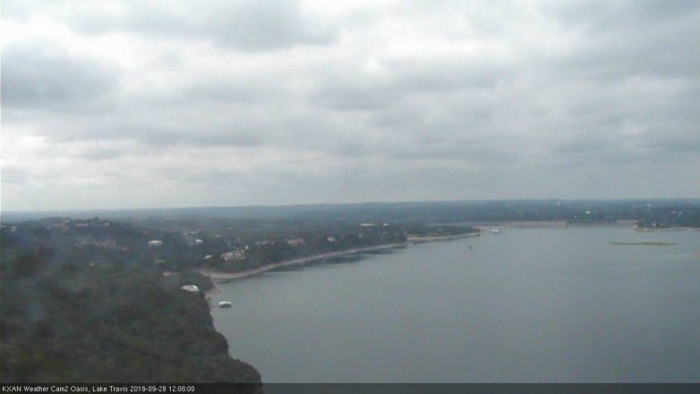 Lake Travis webcam, September 28, 2018 11:10 AM CT