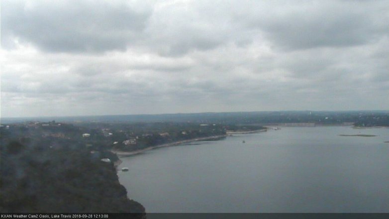 Lake Travis webcam, September 28, 2018 11:15 AM CT