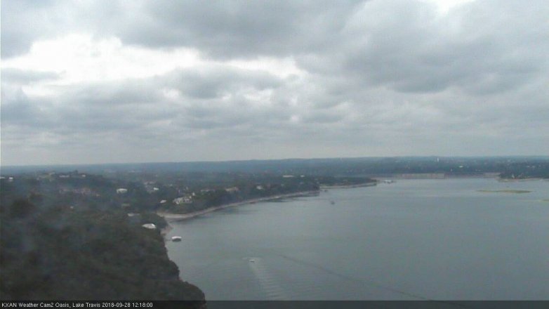 Lake Travis webcam, September 28, 2018 11:20 AM CT