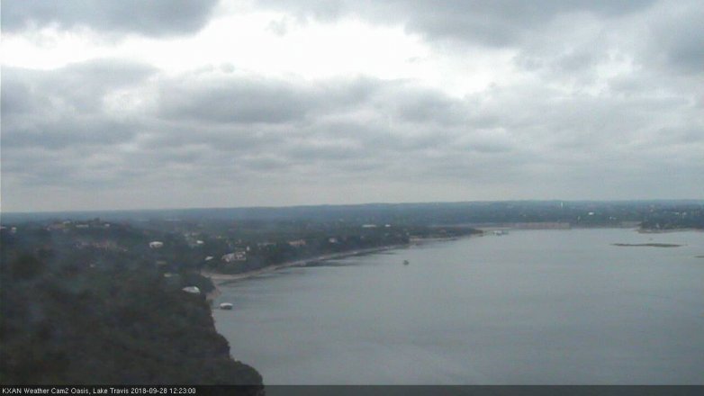 Lake Travis webcam, September 28, 2018 11:25 AM CT