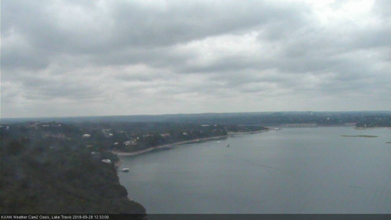 Lake Travis webcam, September 28, 2018 11:35 AM CT