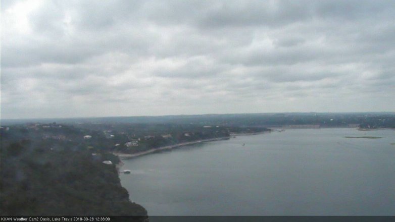 Lake Travis webcam, September 28, 2018 11:40 AM CT