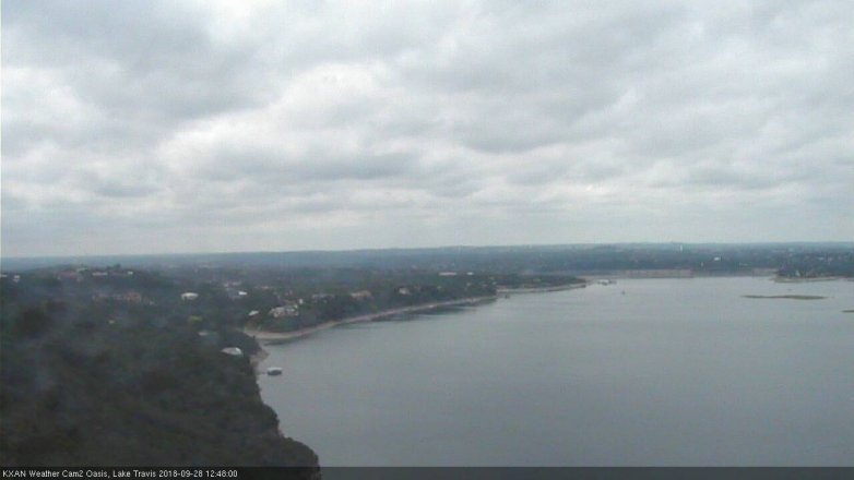 Lake Travis webcam, September 28, 2018 11:50 AM CT