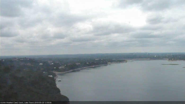 Lake Travis webcam, September 28, 2018 12:00 PM CT