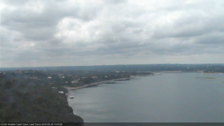 Lake Travis webcam, September 28, 2018 12:05 PM CT