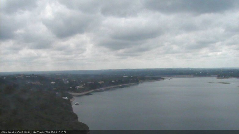 Lake Travis webcam, September 28, 2018 12:15 PM CT