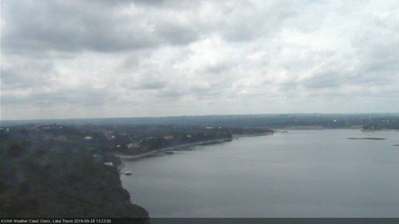 Lake Travis webcam, September 28, 2018 12:25 PM CT